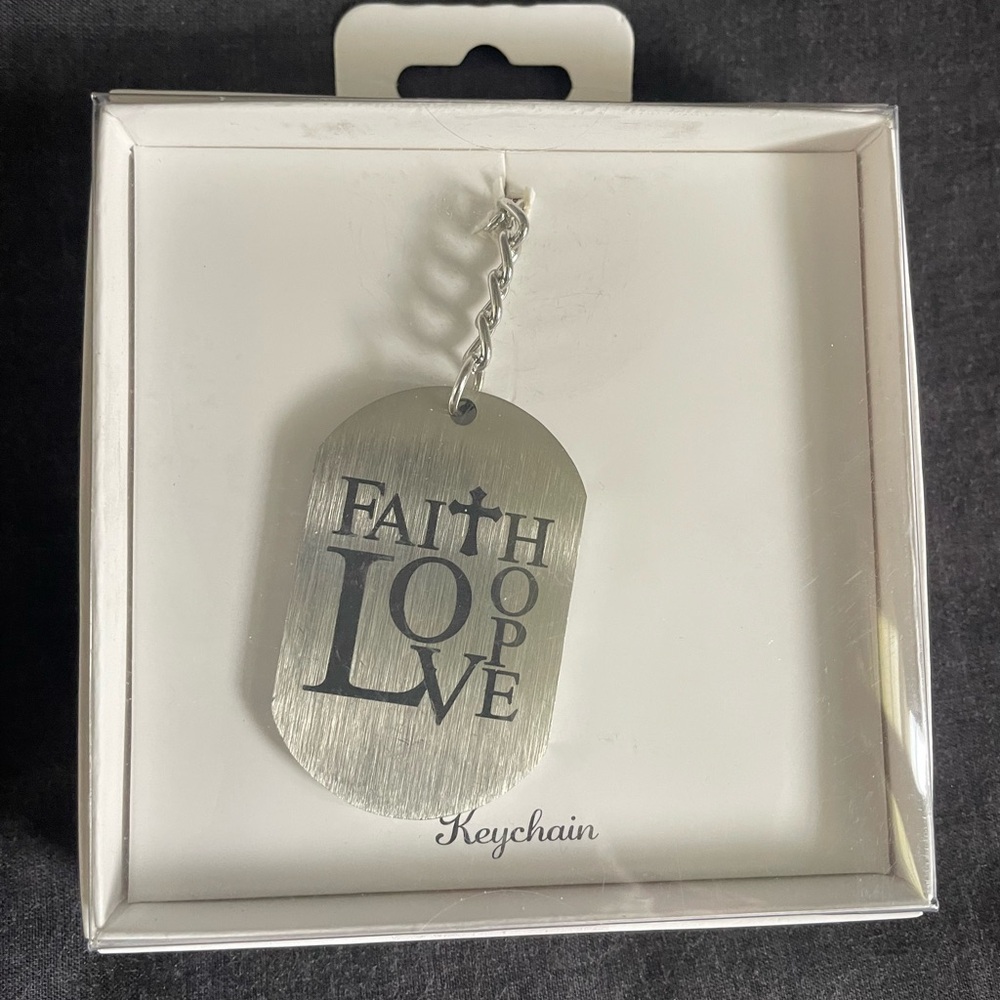 Orly Religious Faith Love Hope Keychain